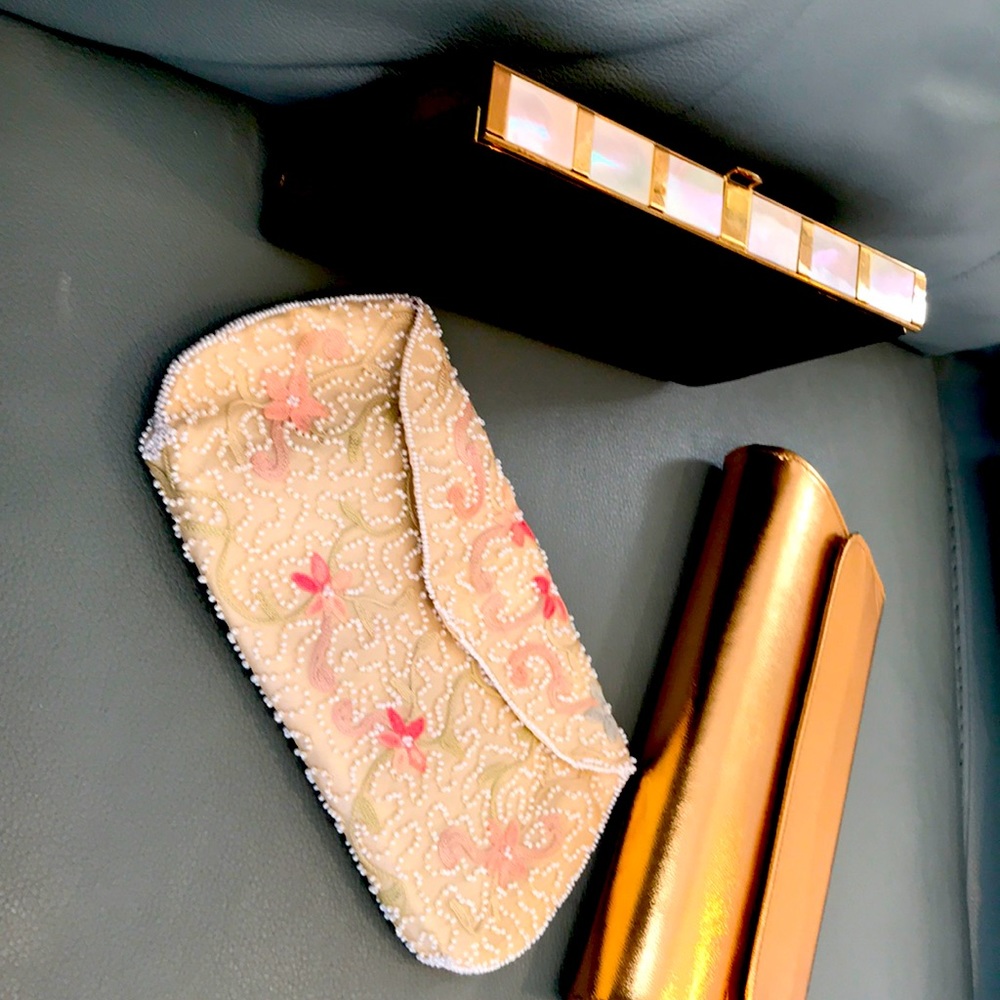 3 vintage evening bags circa 1950